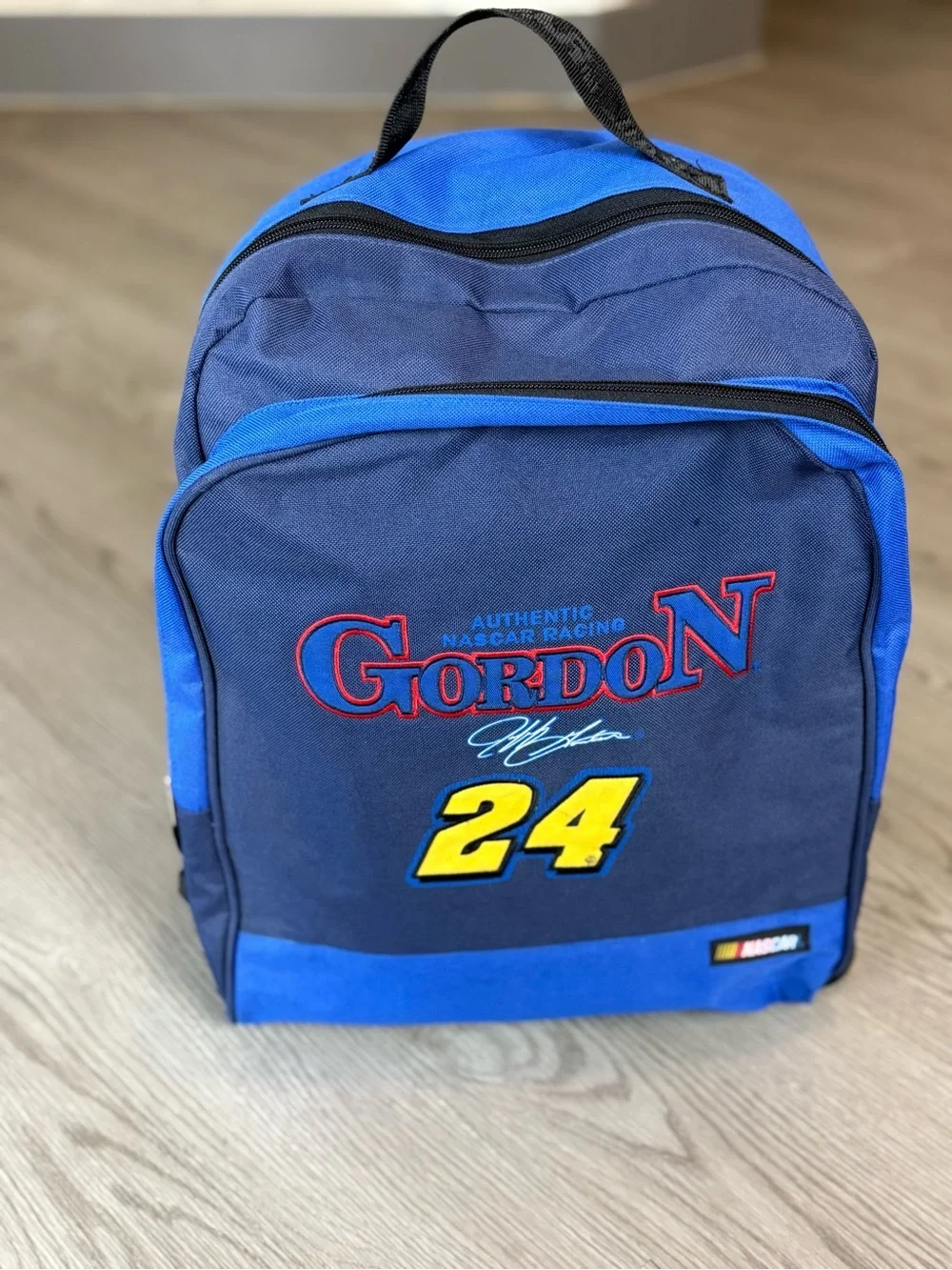 Nascar Gordon 24 Blue and Yellow Backpack
